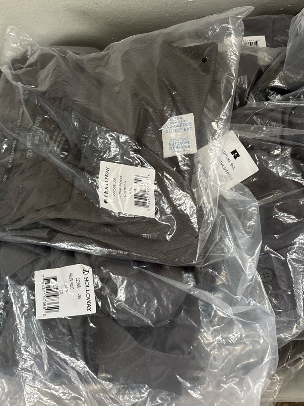 X 20 Holloway & Russell Athletic Dry Power Polo Shirt Lot Different sizes